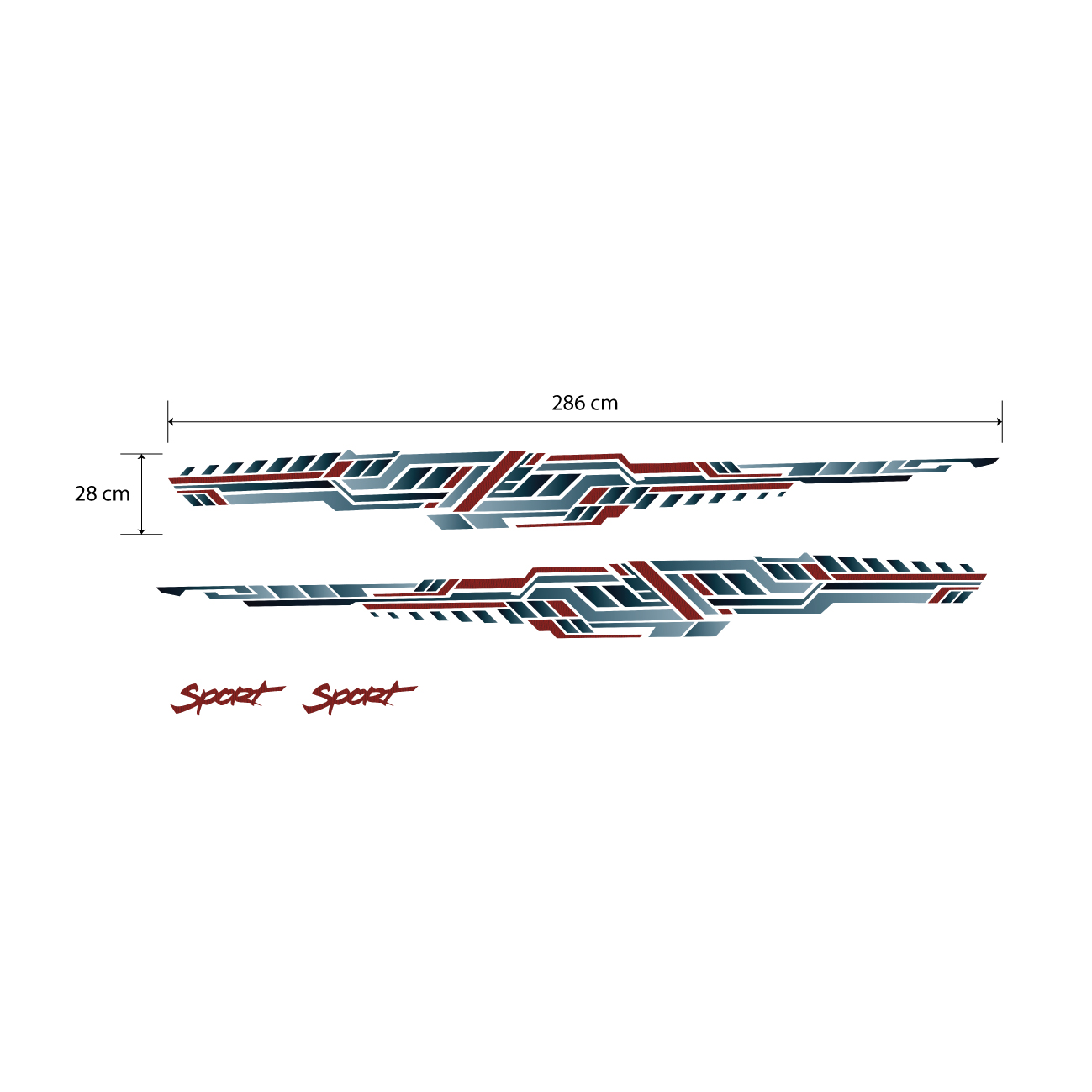 Tem xe 4 chỗ, decal dành cho xe  Toyota Wigo, tem xe oto mẫu mới, WRAP 16, KT 286x28cm