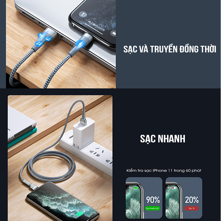 Cáp sạc nhanh cho iPhone cổng Lightning Remax RC-124i Data Jany Series thân bọc kim loại dài 1 mét max 2.4A - Hàng nhập khẩu