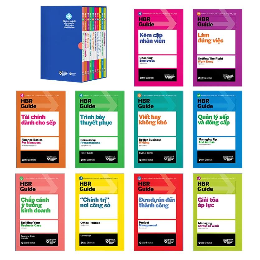 Sách HBR Guide 2021: Kỹ Năng Quản Lý Chuyên Sâu Từ Harvard Business Review ( Bộ 10 cuốn + tặng kèm boxset) - Alphabooks