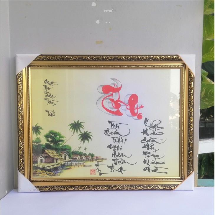 Thư pháp chữ THỌ.Quà mừng thọ ông bà, mừng thọ cha mẹ. Quà tặng cha mẹ. Quà sinh nhật, mừng thọ.Tranh thư pháp mừng t