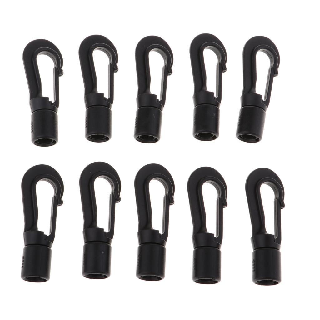 5xPlastic Rope Buckle Outdoor Elastic Rope Hook Snap Clip Hook Replacement