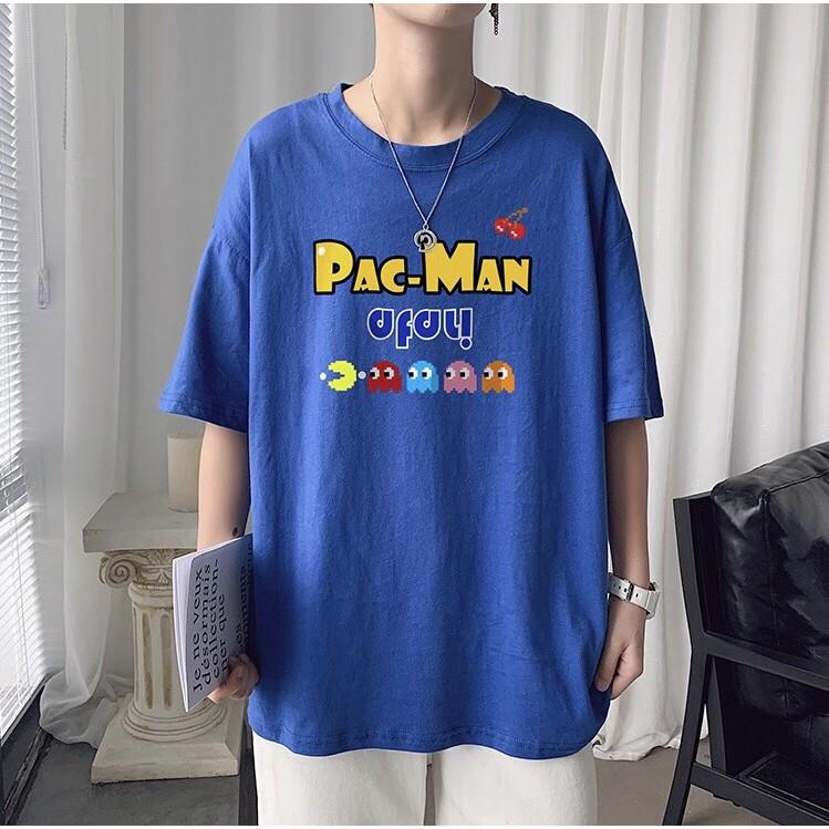 Áo thun unisex tay lỡ form rộng - phông pac-man