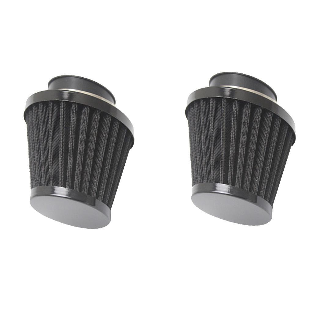 2Pcs 54mm Universal Filter Intake Air Cleaner System for Motorcycle ATV