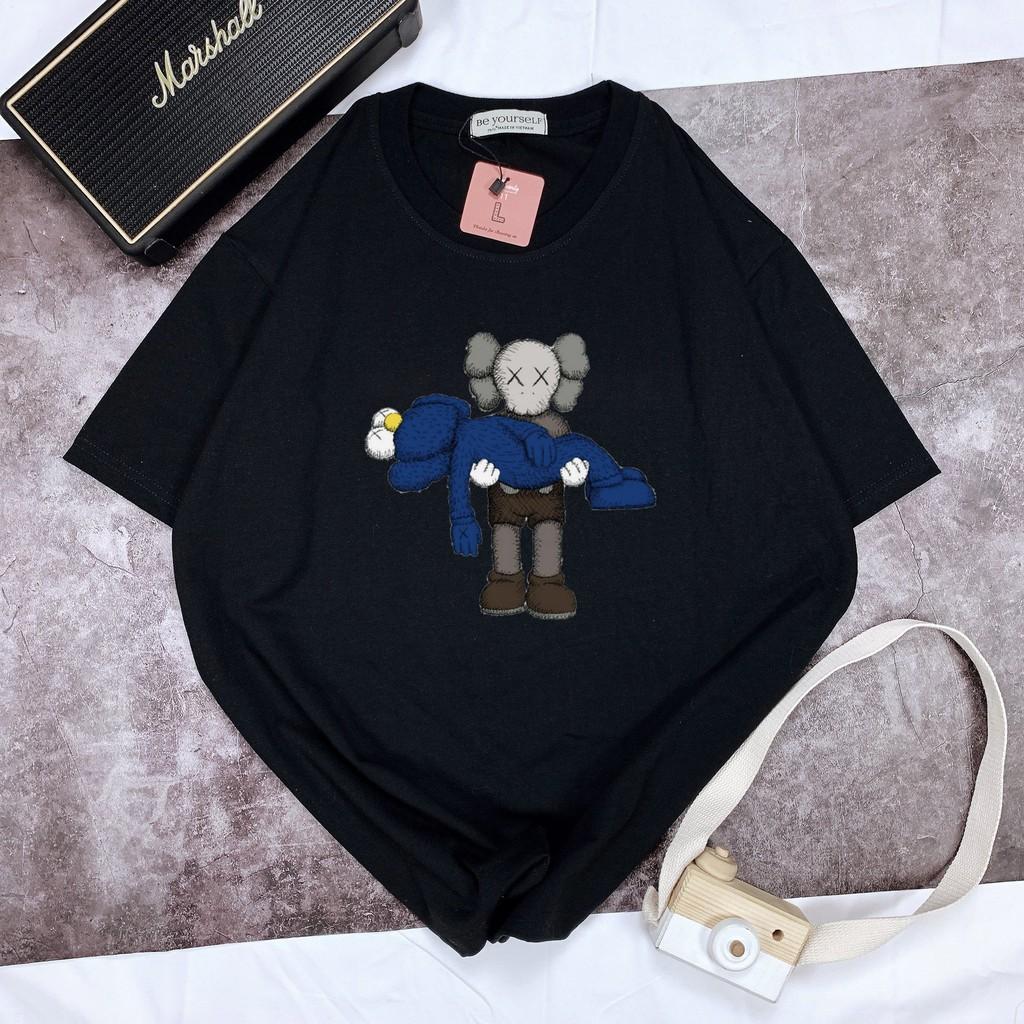 Áo thun tay ngắn Be Yourself unisex size M L XL - gấu ẵm nhau