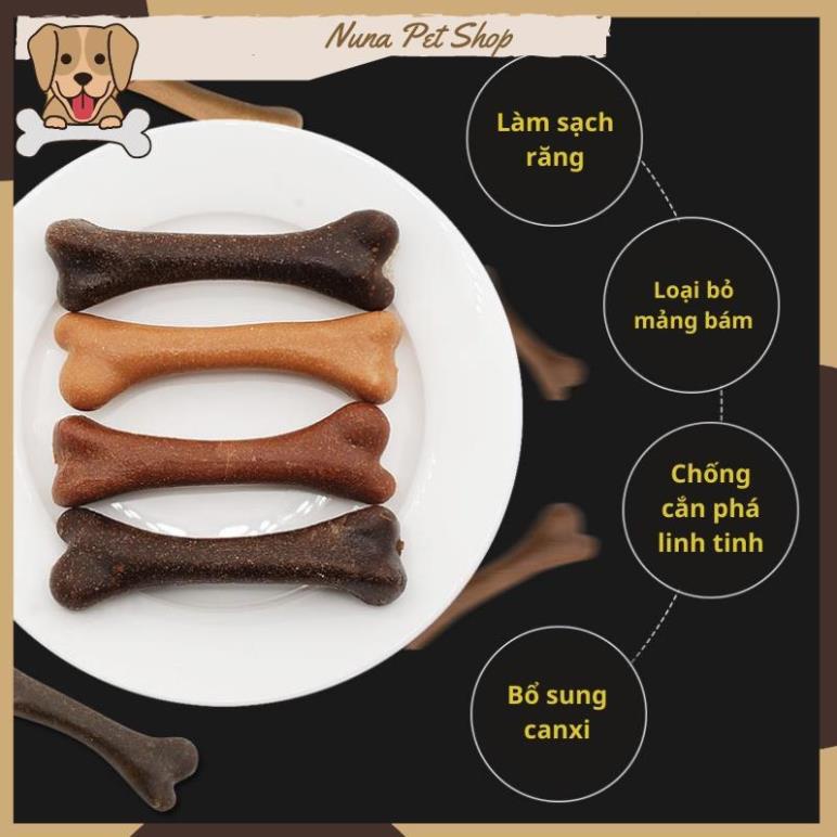 Xương gặm sạch răng cho chó mix vị thịt bò, thịt gà và sữa