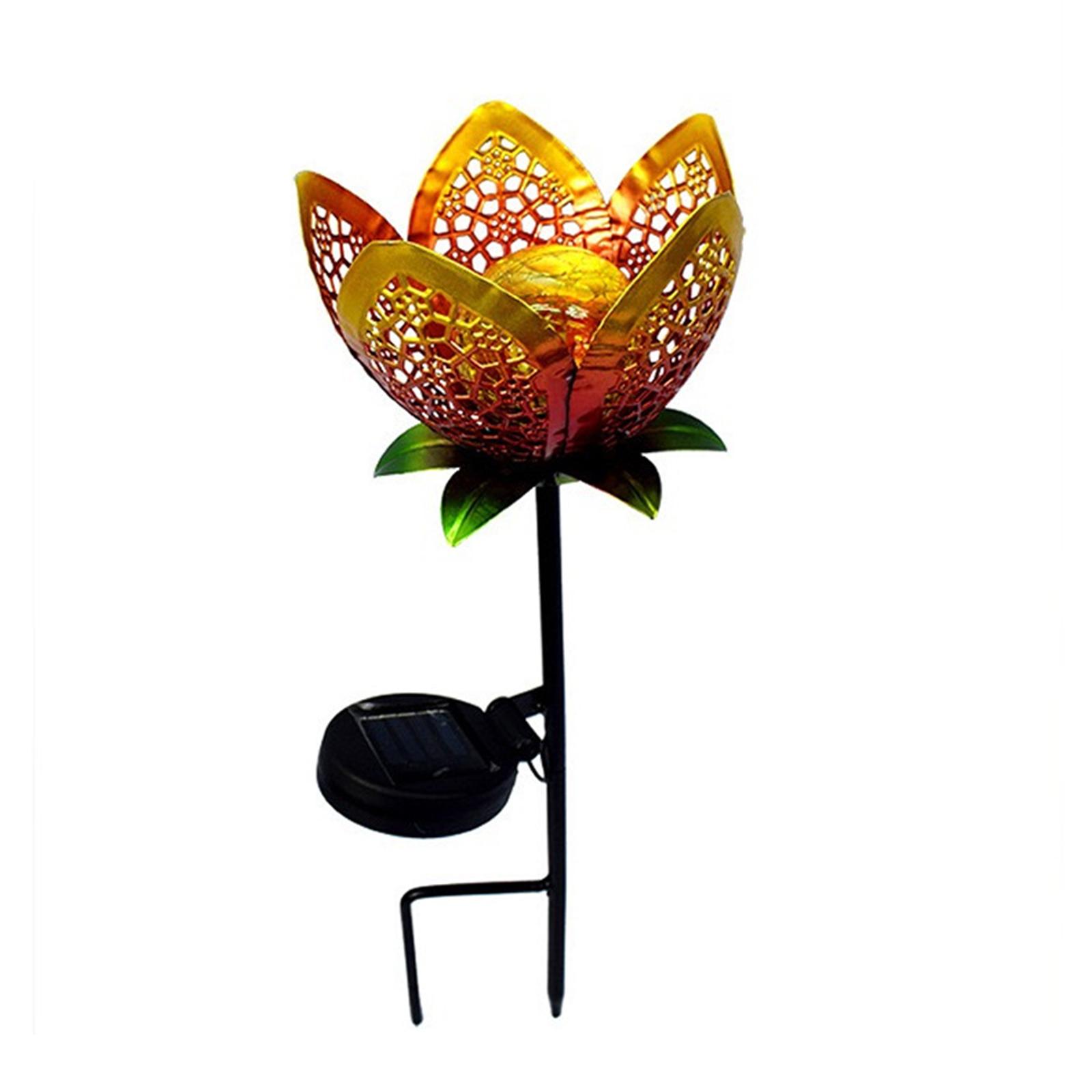 Đèn LED năng lượng mặt trời Đèn LED cảnh quan hình hoa không thấm nước được cung cấp năng lượng mặt trời