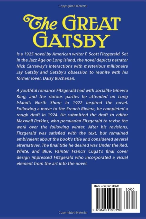 The Great G..tsby: The Original 1925 Edition (F. Scott Fitzgerald Classics)