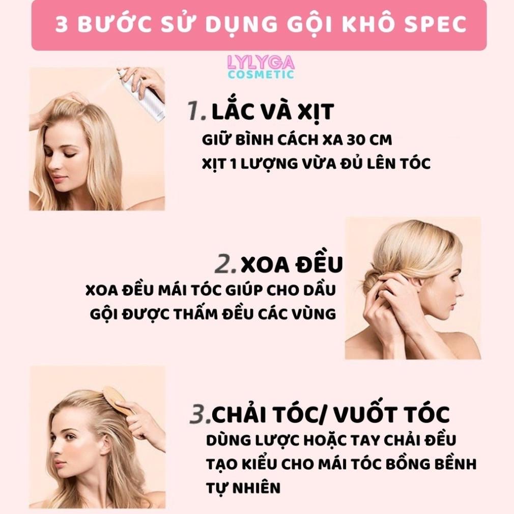 Phụ kiện nhà tắm  _ Dầu gội đầu khô dạng xịt cấp tốc chai 150ml  , không cần dùng nước  , không bết dính , không dầu , giúp tóc bồng bềnh ,mềm mượt hương thơm dịu nhẹ , phù hợp với người bận rộn , nhỏ gọn dễ mang theo mọi nơi
