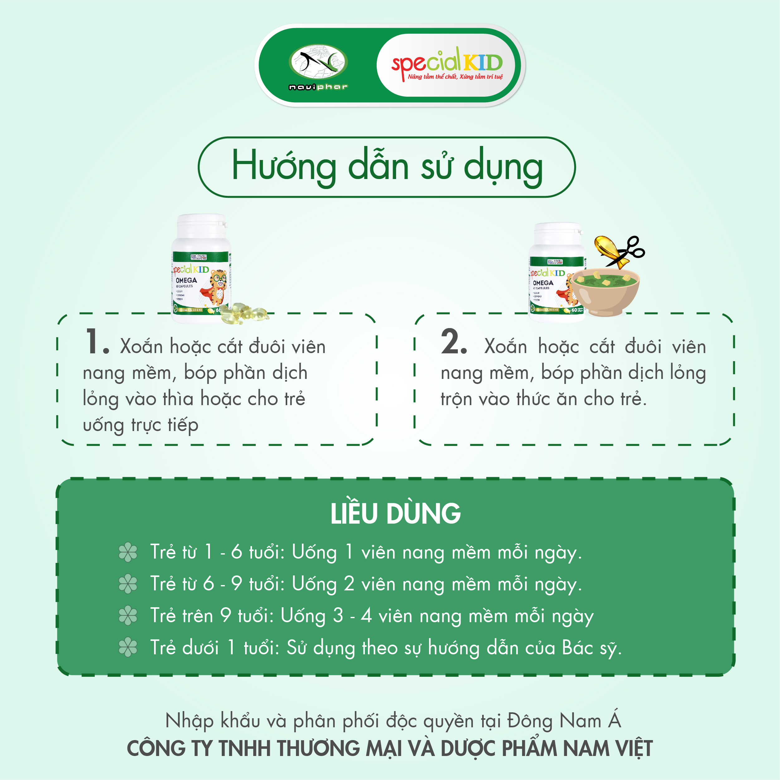 TPBVSK Special Omega Capsules - Tinh dầu bổ sung Omega, DHA - Tốt cho não bộ và tim mạch, hỗ trợ tăng cường thị lực