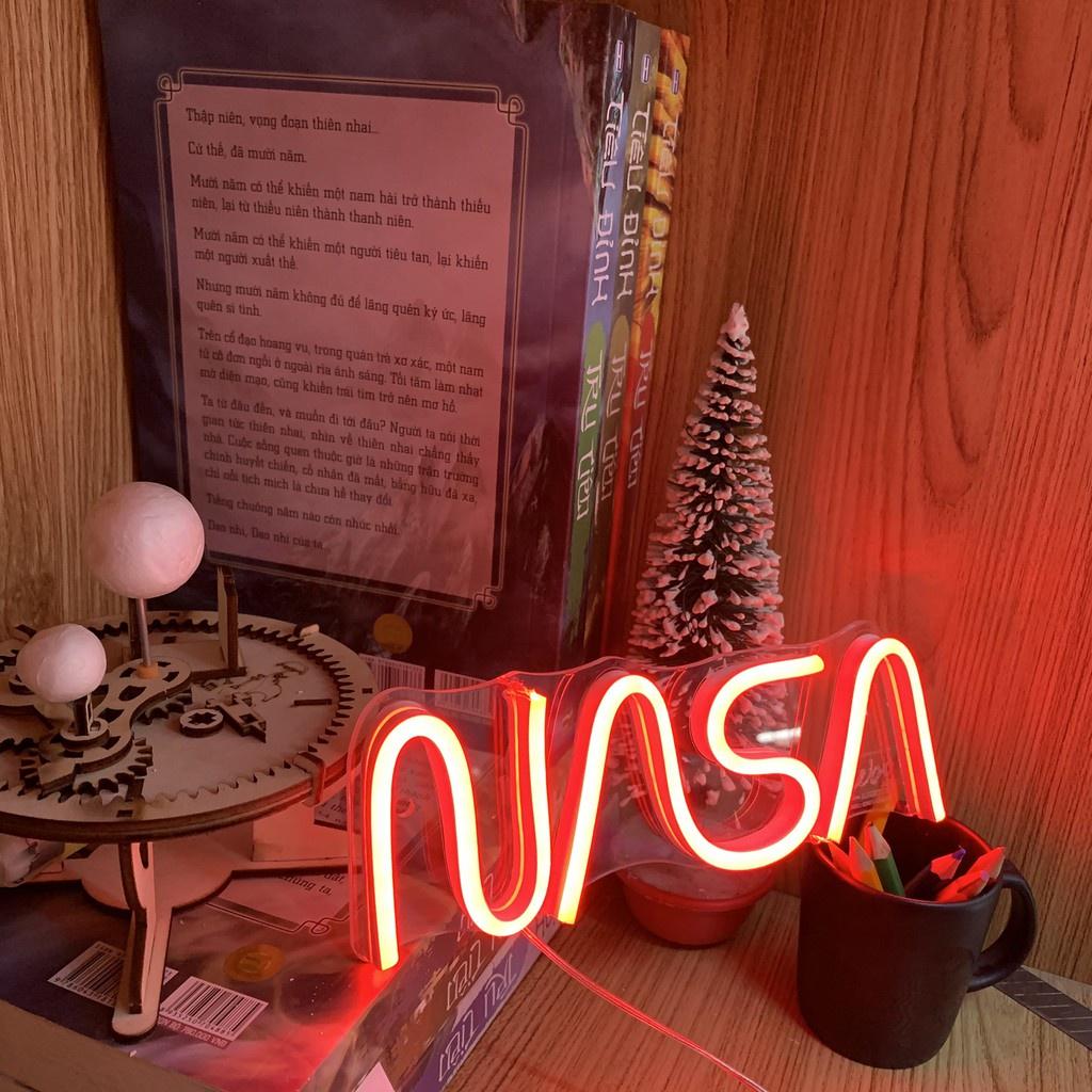 Đèn led neon chữ Nasa - Trang trí phòng