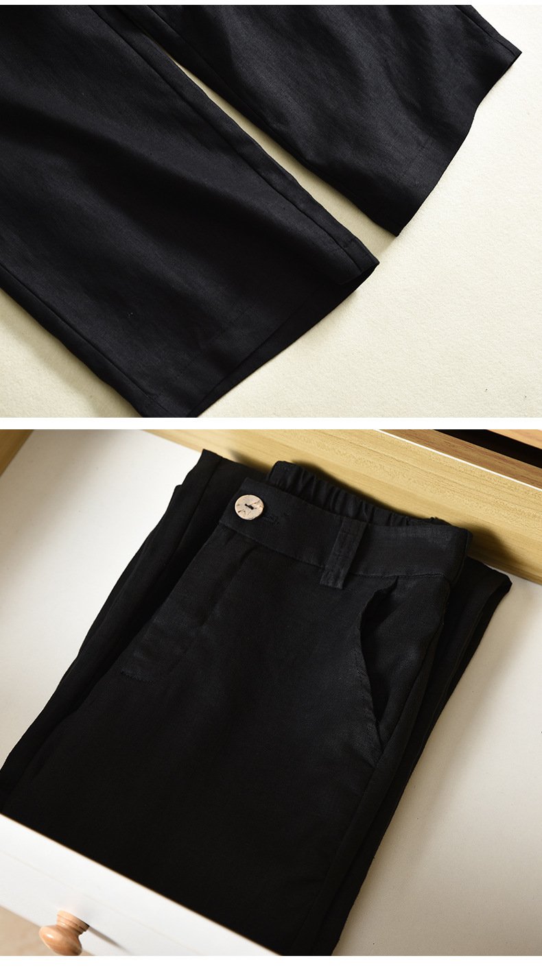 Quần suông ống rộng nam nữ Đũi Việt chất liệu linen thời trang cao cấp, trẻ trung