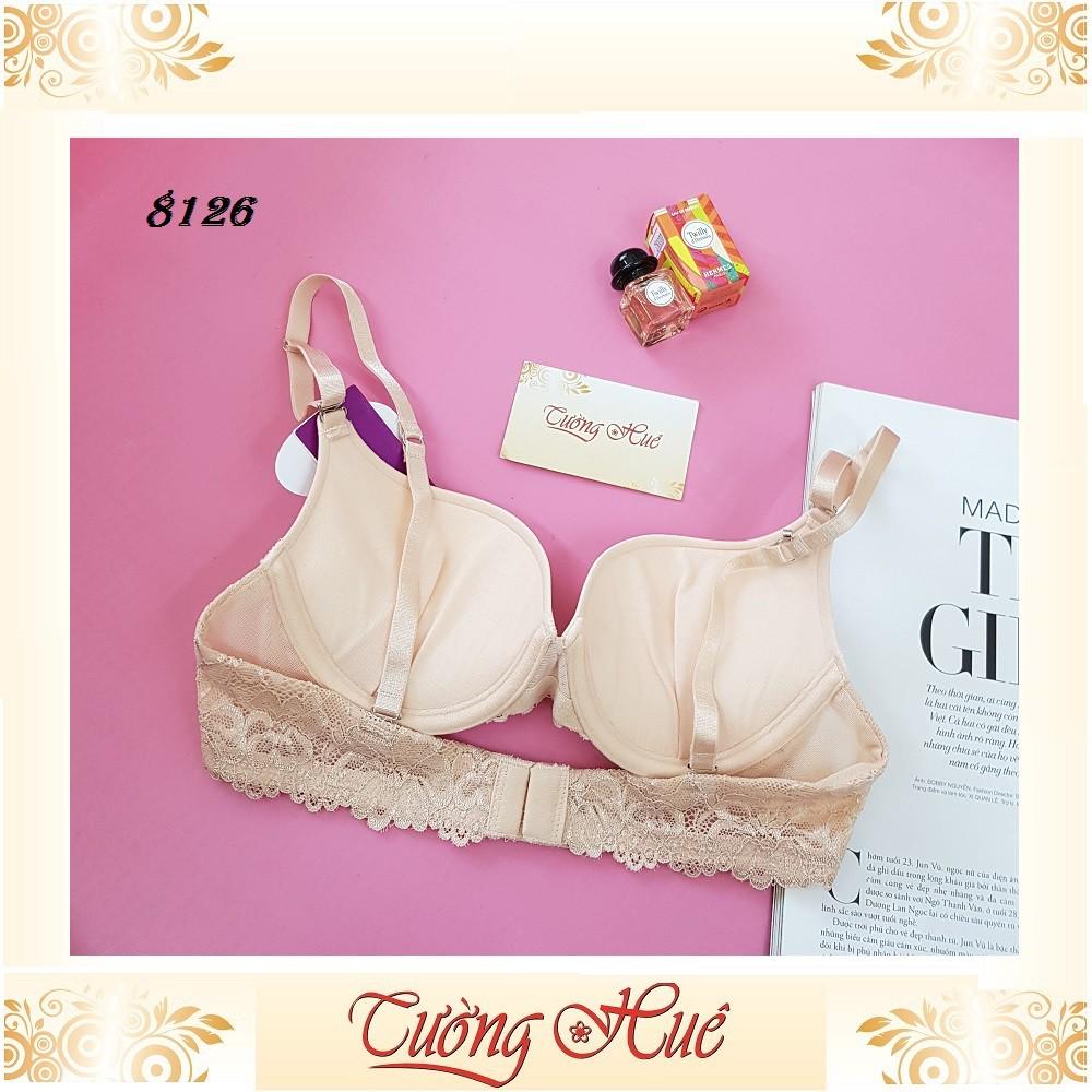 Áo lót nữ annie Bra 8126 trơn lưng ren.
