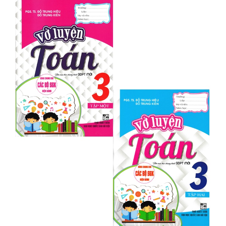 Sách - Combo Vở Luyện Toán Lớp 3 (Dùng Chung Cho Các Bộ SGK Hiện Hành, Bộ 2 Cuốn - BC)