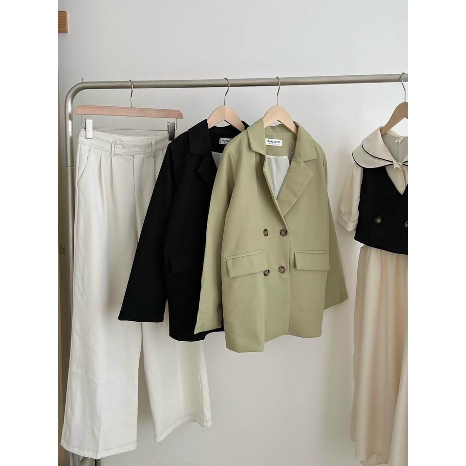 Áo Blazer Nữ 2 Lớp Túi Nắp, Áo Vest 2 Lớp (Kèm Ảnh Thật)- Sarang Clothing