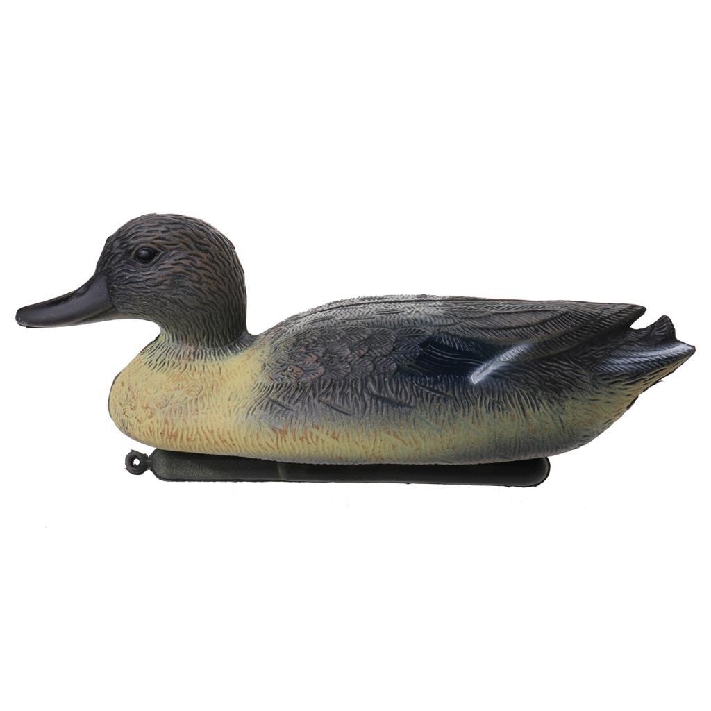 6x Lifelike Male Duck Decoy Floating Hunting Bait Target for Garden Decoration, Farm Pests Scarer