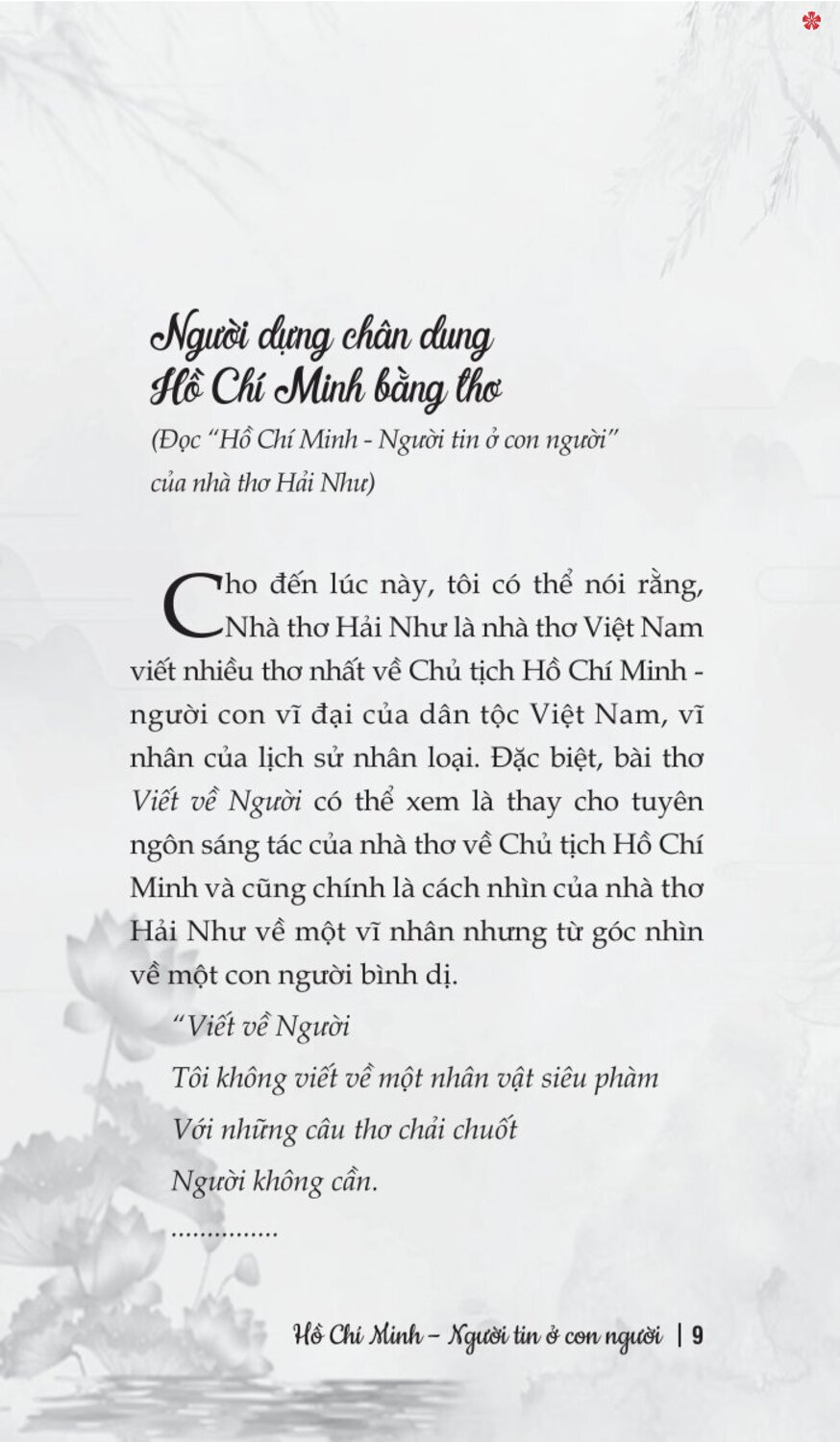 Hồ Chí Minh - Người tin ở con người (bản in 2024)