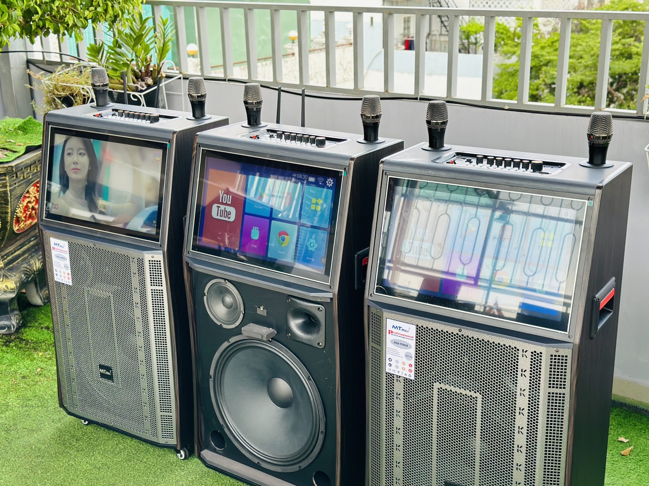 Loa Màn Hình MTMAX T73S Bass40 Màn Hình 21inch Công suất 500W Đi Kèm Cặp Micro Sang Trọng Chống Hú Cao Cấp. HÀNG CHÍNH HÃNG