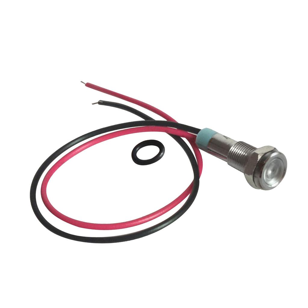 Nguồn Tín Hiệu 220 V Cung Cấp Nguồn Tín Hiệu LED Kim Loại Đèn Báo Với Dây Dẫn