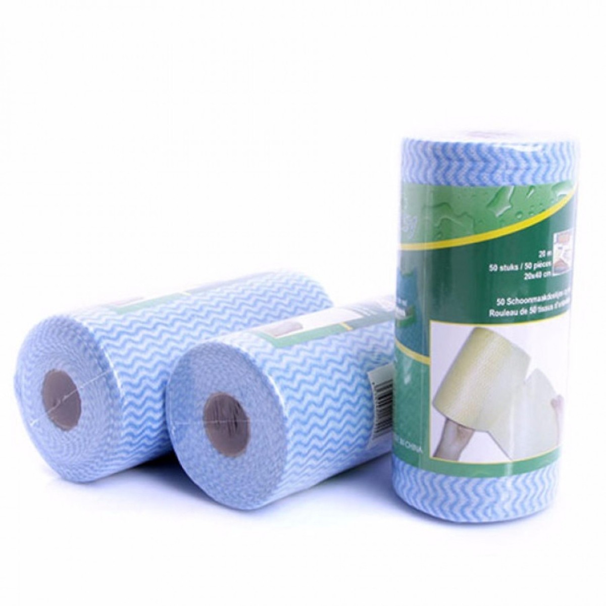 Combo 5 Cuộn Khăn Lau Bếp Đa Năng (5 cuộn - 250 cái) - Giao Màu Ngẫu Nhiên