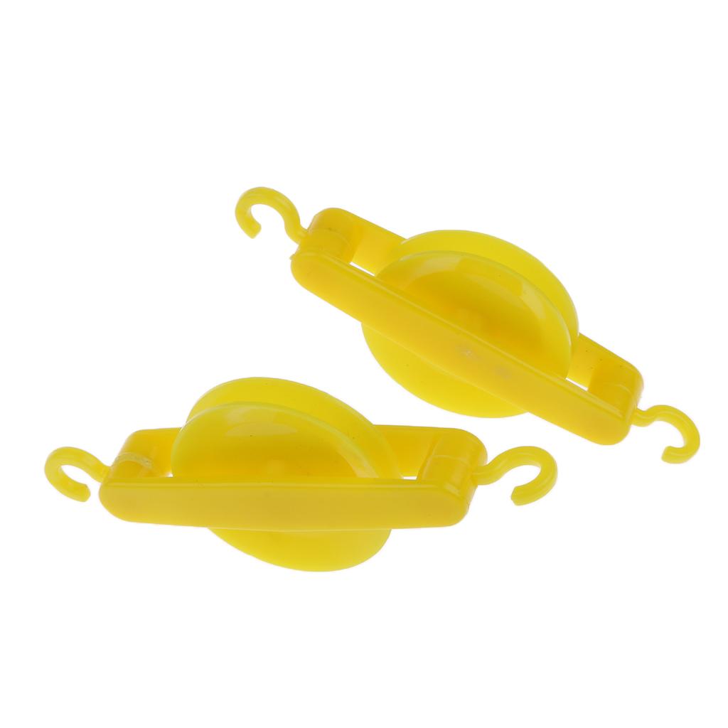 2 Pieces Plastic Pulley Support Base for Physics Force Teaching Classroom