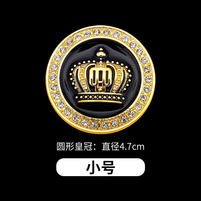 Nhãn dán ô tô cá nhân hóa đặc biệt với vương miện kim cương logo ô tô 3D nhãn dán kim loại biến đổi ba chiều nhãn dán cơ thể nhãn dán trang trí vương miện ô tô