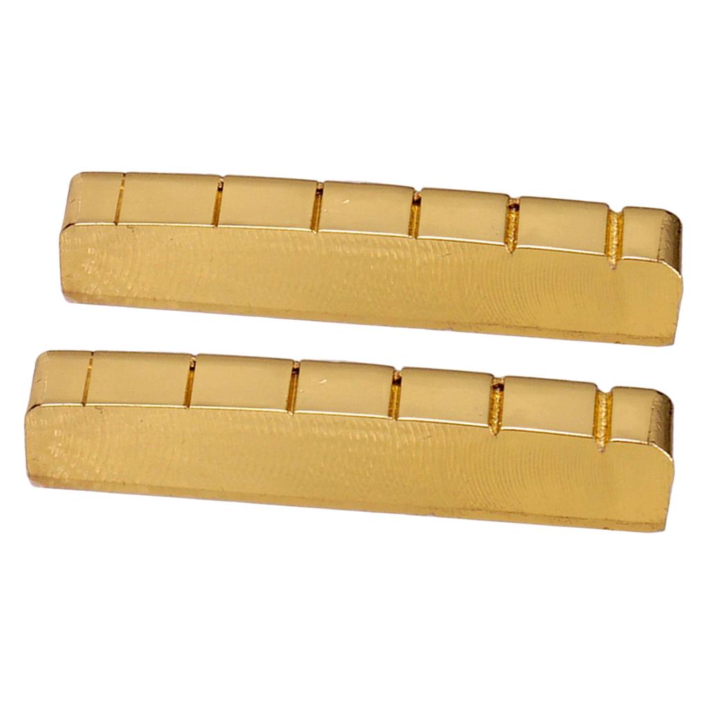 Sunnimix Bền 6 Dây Đàn Guitar Xẻ Rãnh Hạt Cho Les Paul Đàn Guitar Điện Phần Vàng