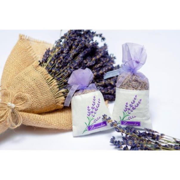 Túi Thơm Để Phòng, Treo Xe Oto Nụ Hoa Khô Oải Hương Lavender, Mùi Thơm Nhẹ Dịu