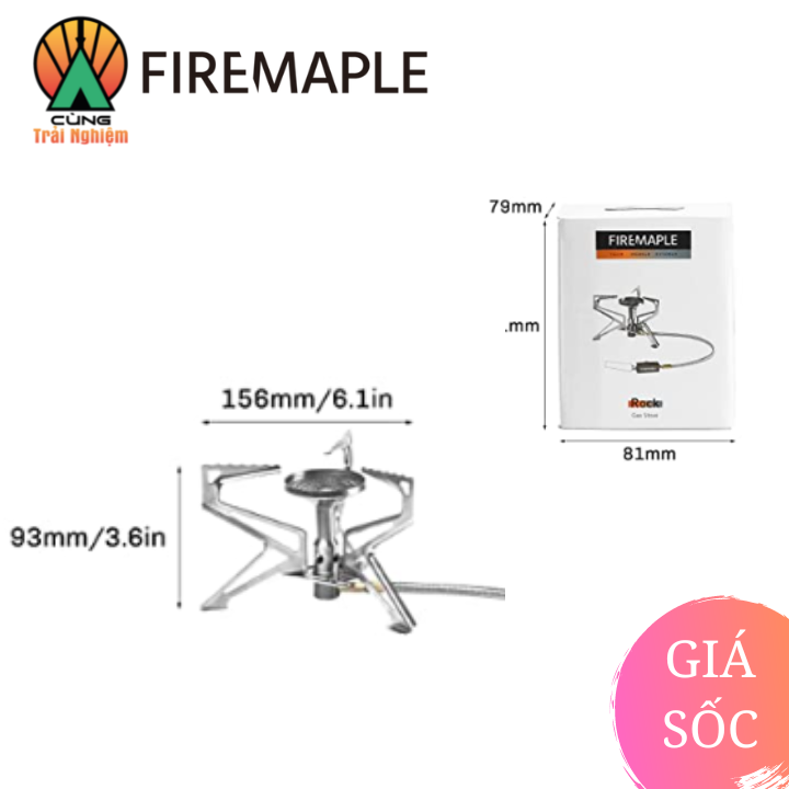 [CHÍNH HÃNG] Bếp Gas Dã Ngoại Điều Áp Mini Ngoài Trời Chuyên Dụng Siêu Nhỏ Gọn Fire-Maple FMS-ROCK