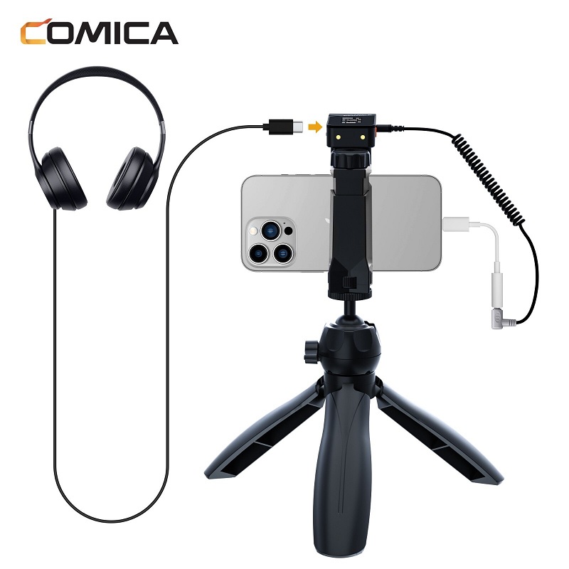 ROGTZ Micro Cài Áo Không Dây 2.4G Comica Vimo C1/C2/C3 Cho Điện Thoại &amp; Máy Ảnh, Máy Quay - Hàng Nhập Khẩu