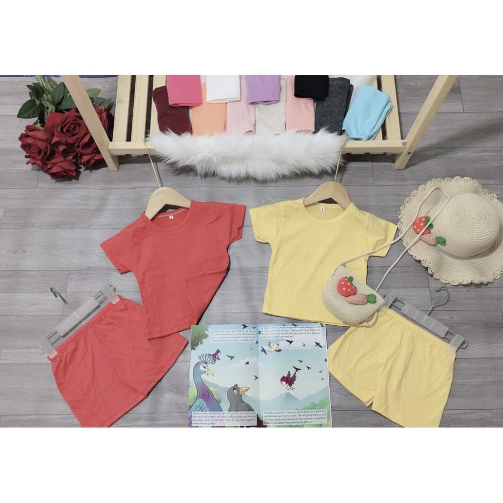 Bộ cotton cộc tay cho bé