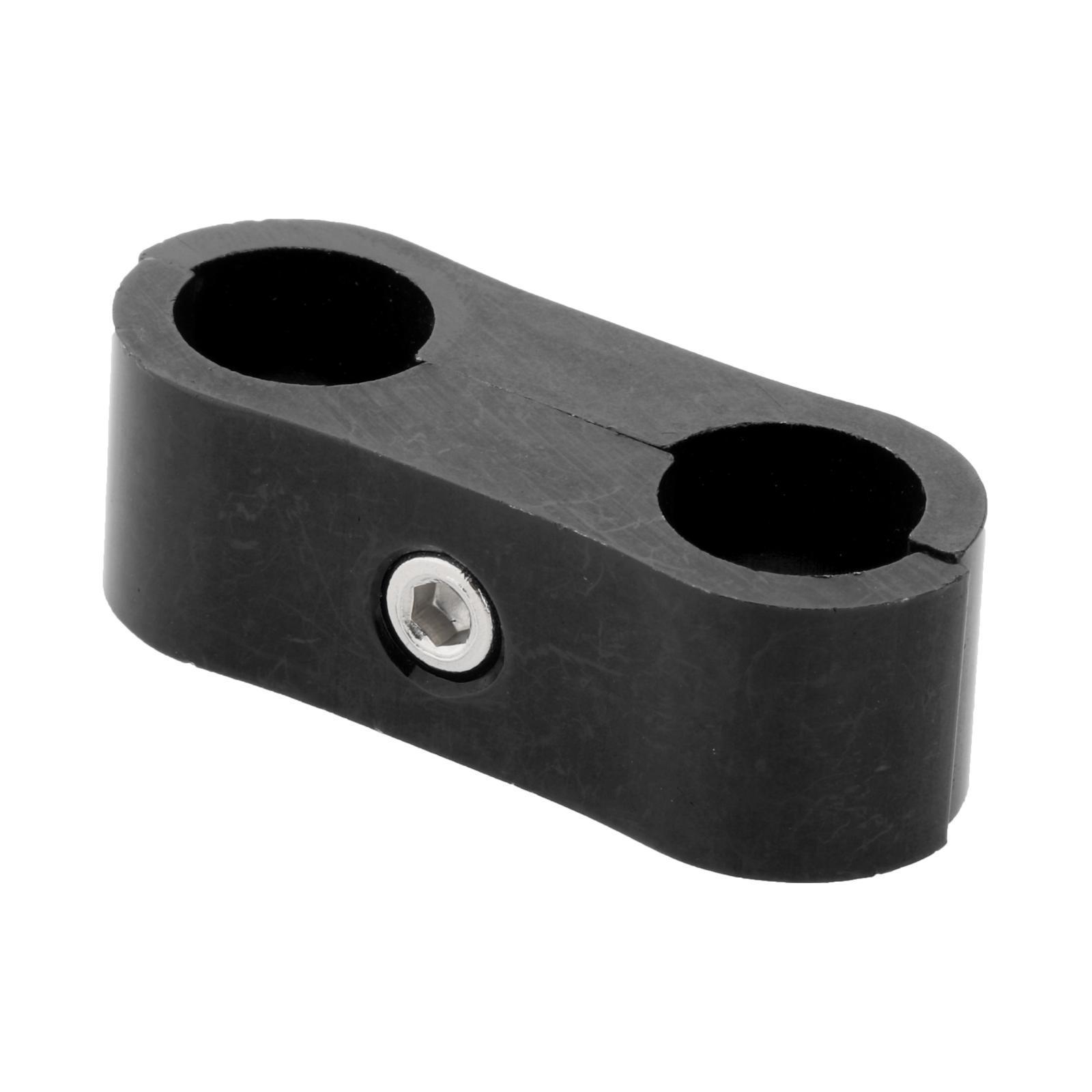Car 2-Hole Fuel Hose Separator Clamp Oil Fuel Line Mounting Clamps Adapter AN4