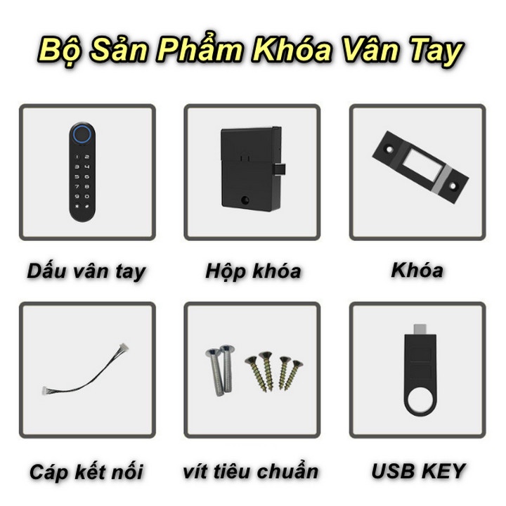 Khóa Tủ Ngăn Kéo Bảo Mật Vân Tay Hoặc Mã Số F020