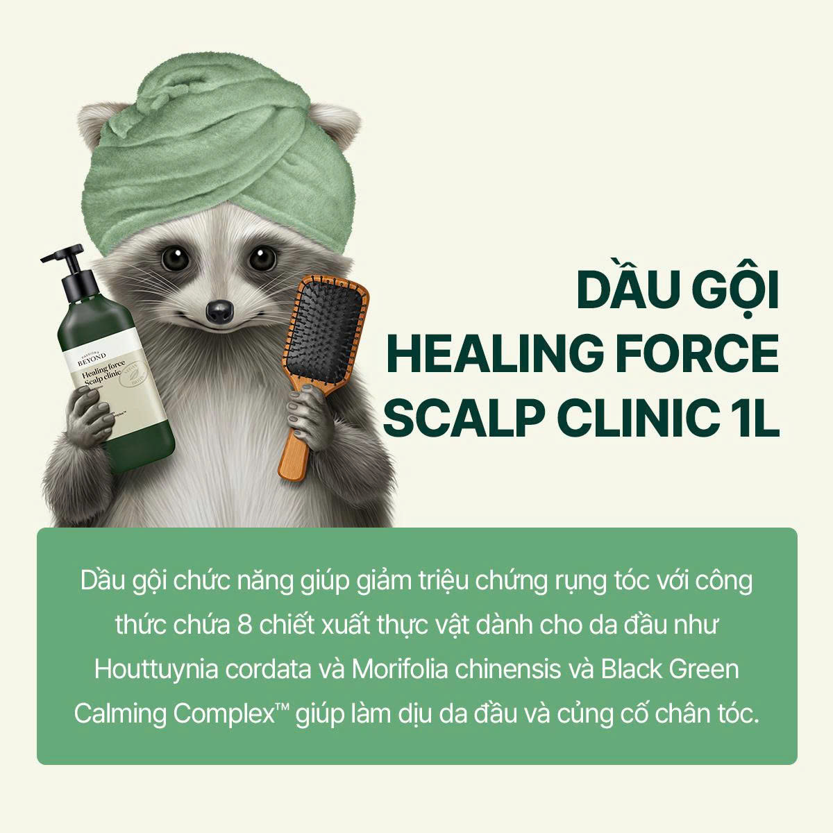 Dầu Gội Giảm Gàu Và Gãy Rụng Beyond Healing Force Hair 1000ml