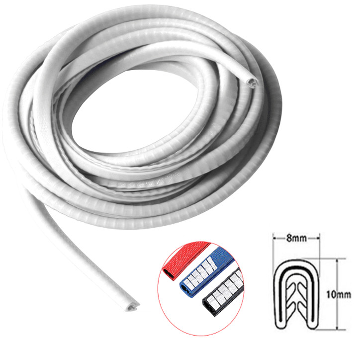 Nẹp viền cánh cửa chữ U lõi thép chống va đập, cách âm, chống ồn cao cấp dài 5m dành cho xe ô tô, xe hơi