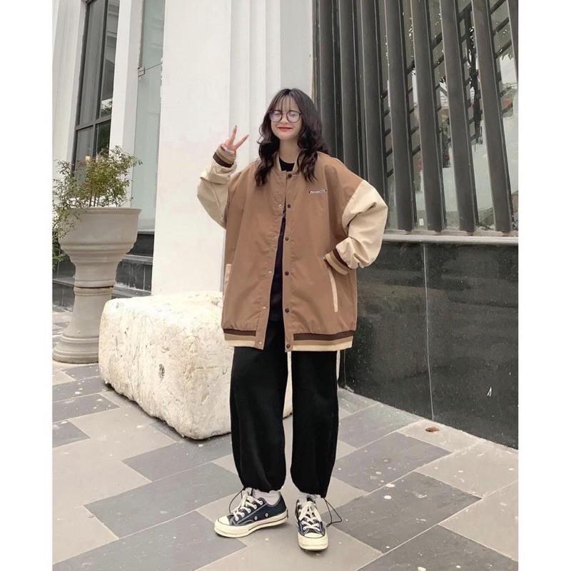 Áo Khoác Dù BOMBER WAS Form Rộng Tay Dài Ulzzang ️/Nam Nữ Unisex ️ Jaystoree