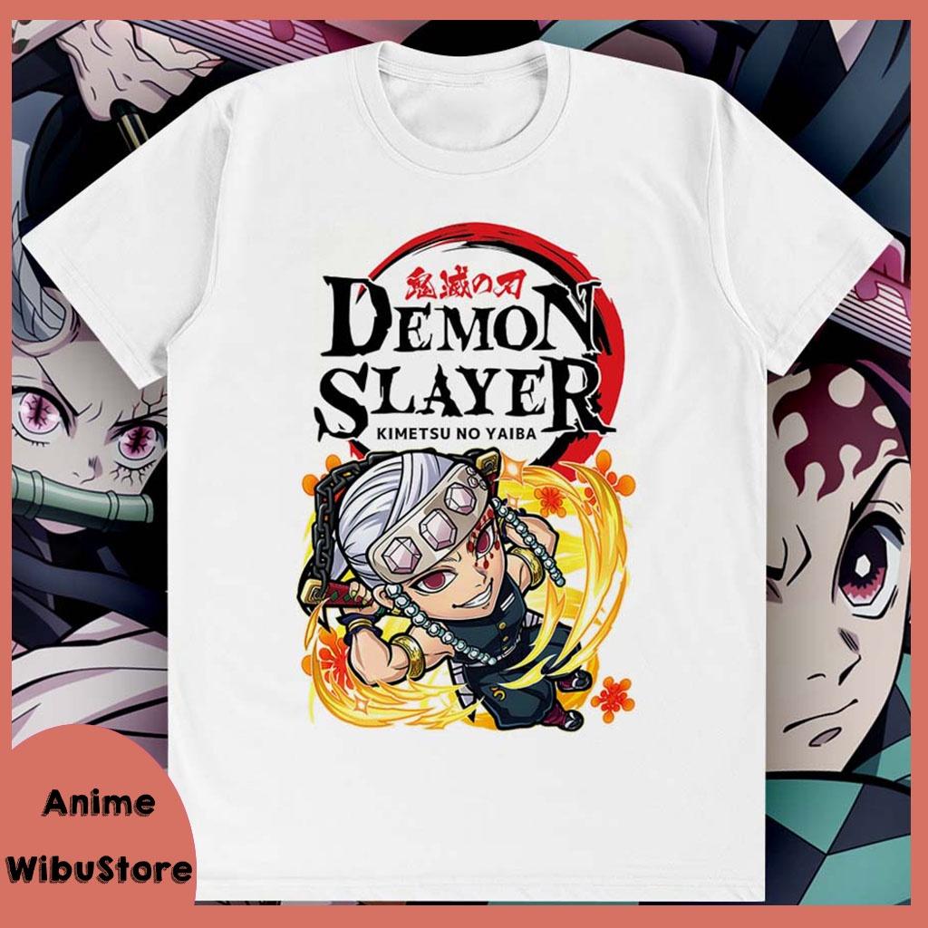 BST Áo Thun in Anime Thanh gươm diệt quỷ - demon slayer - kimetsu no yaiba mẫu áo in nhân vật chibi