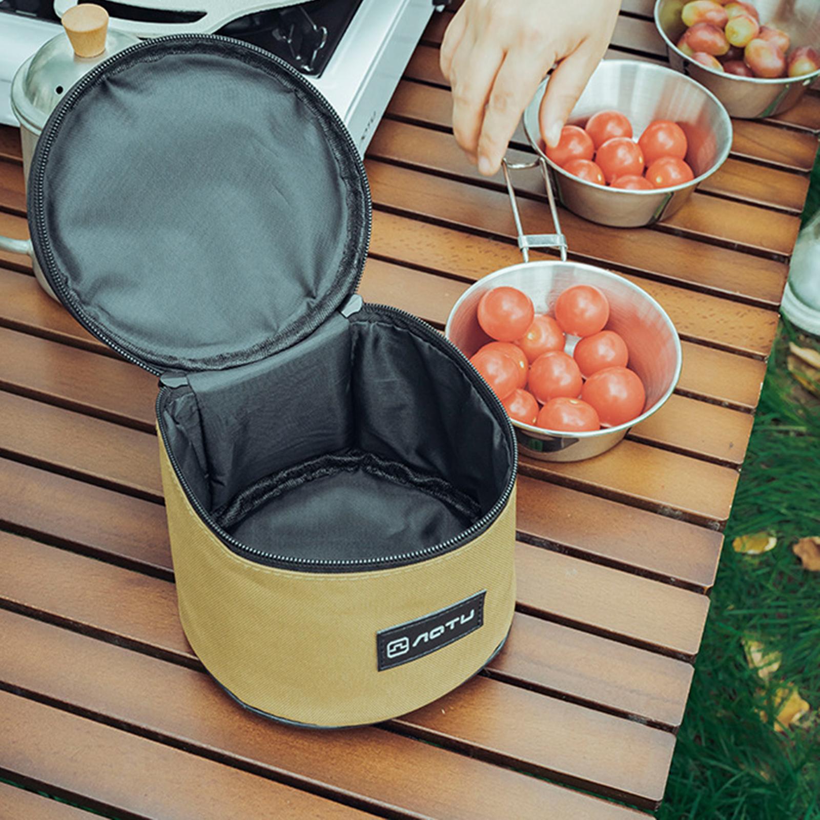 Bowl Storage Bag Waterproof Fishing with Handle Activities Carry Case Travel