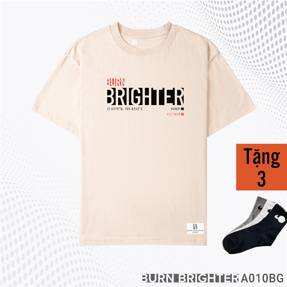 ÁO THUN UNISEX A010 - BURN BRIGHTER