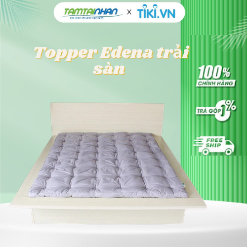 Topper làm mềm nệm, trải sàn Edena - Màu Xám