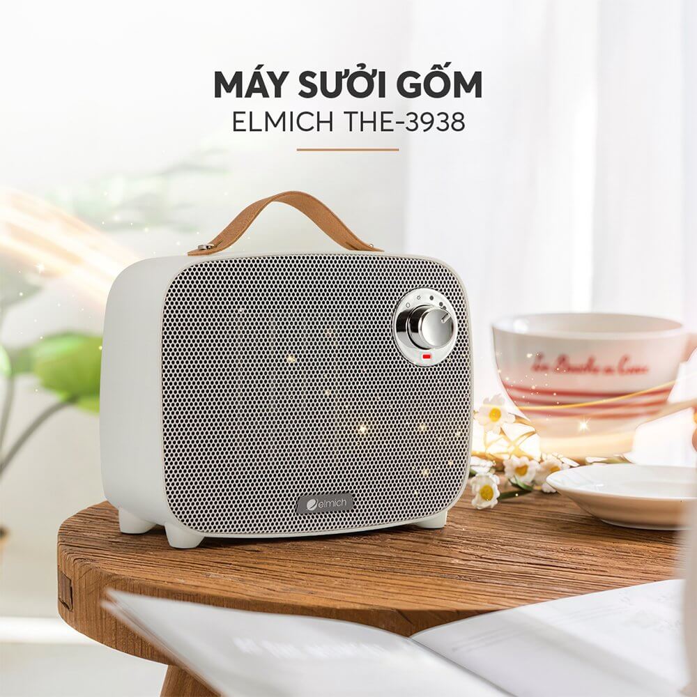 Máy sưởi gốm Elmich CHE-3938 - Hàng Chính Hãng