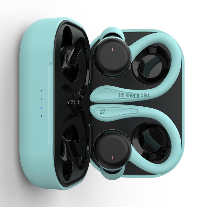 Khuyến mại tai nghe Bluetooth dung lượng lớn móc tai thể thao mới chạy chống nước tws trong tai tai nghe không dây thực sự T40
