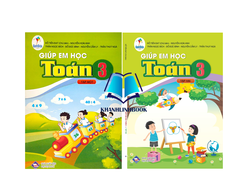 Sách - Combo Giúp em học Toán 3 - tập 1 + 2 ( cánh diều )