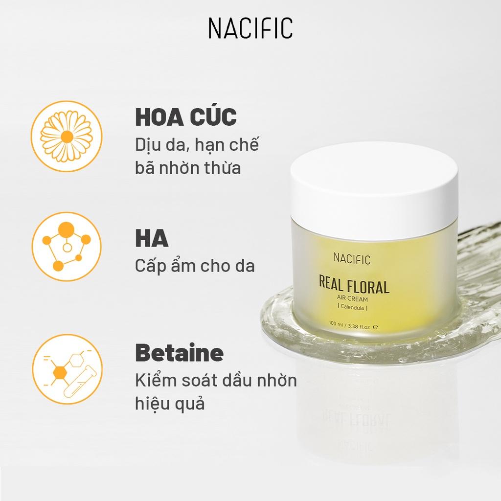 Kem dưỡng ẩm làm sáng da Nacific Real Floral Air Cream Calendula 100ml