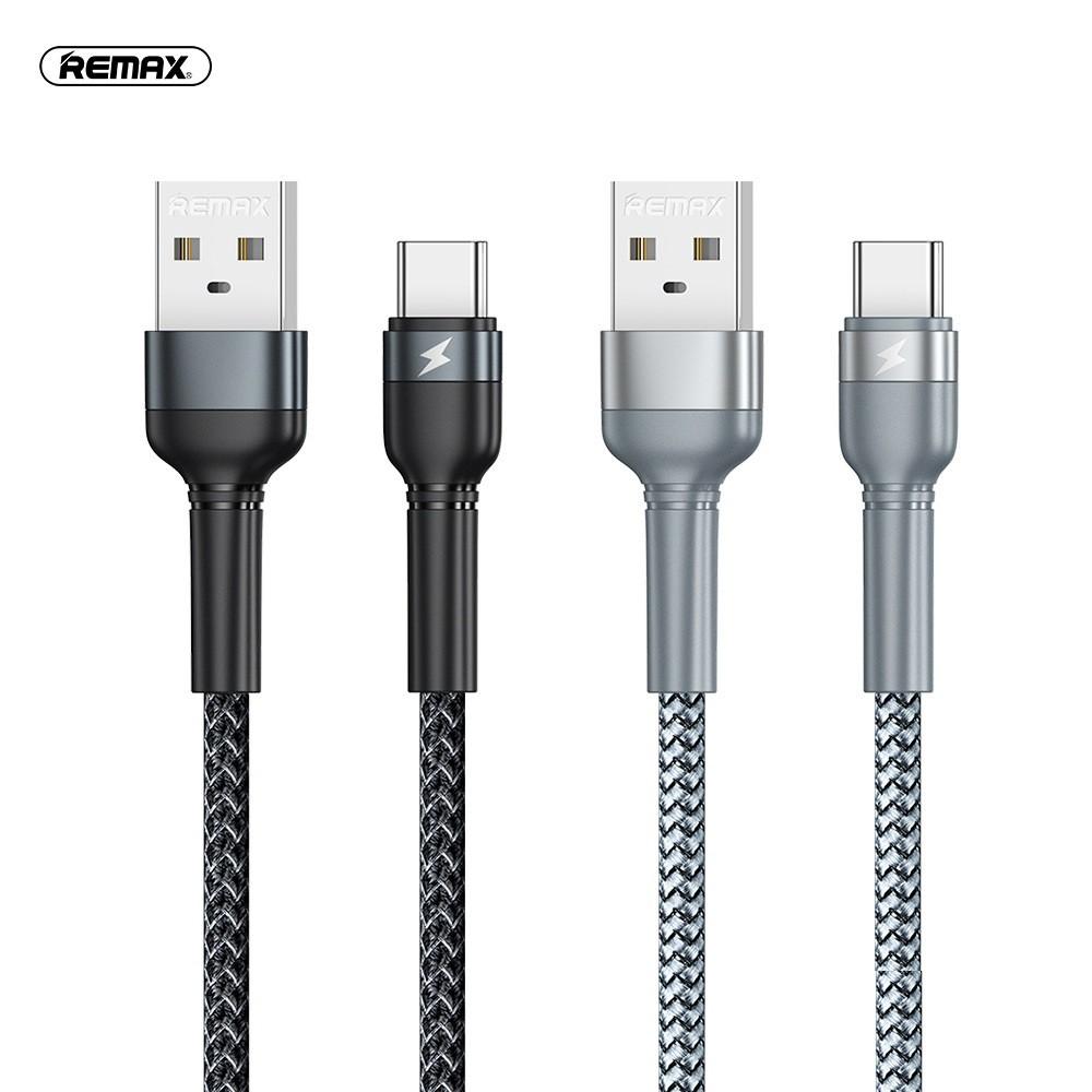 Cáp sạc và truyền data Remax RC-124m Micro-USB / RC-124i Lightning / RC-124a TypeC 2.4A dài 1M (HÀNG CHÍNH HÃNG)