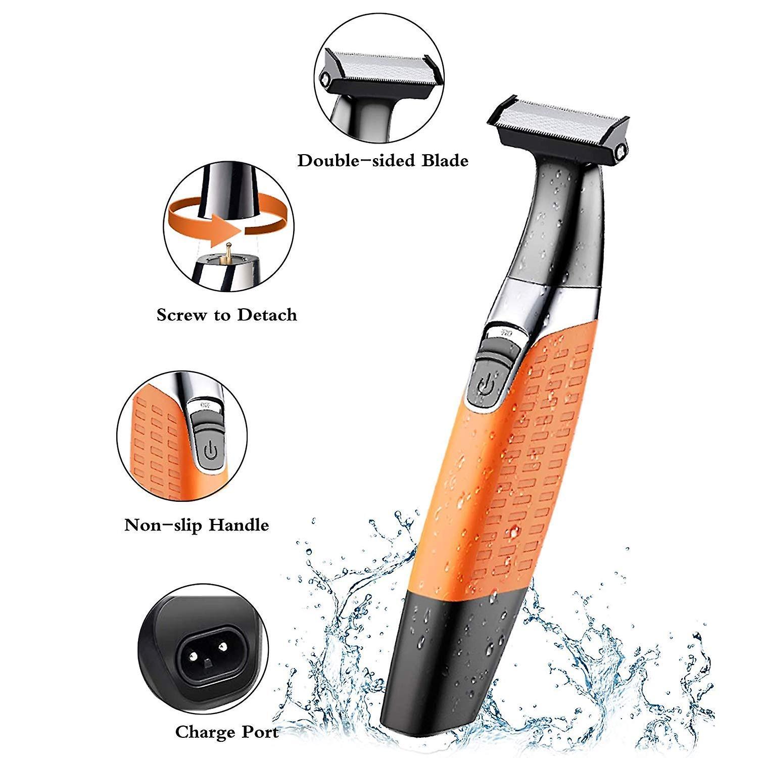 Máy cạo râu điện, người đàn ông râu râu, chải chuốt râu không thấm nước, usb không dây có thể sạc lại