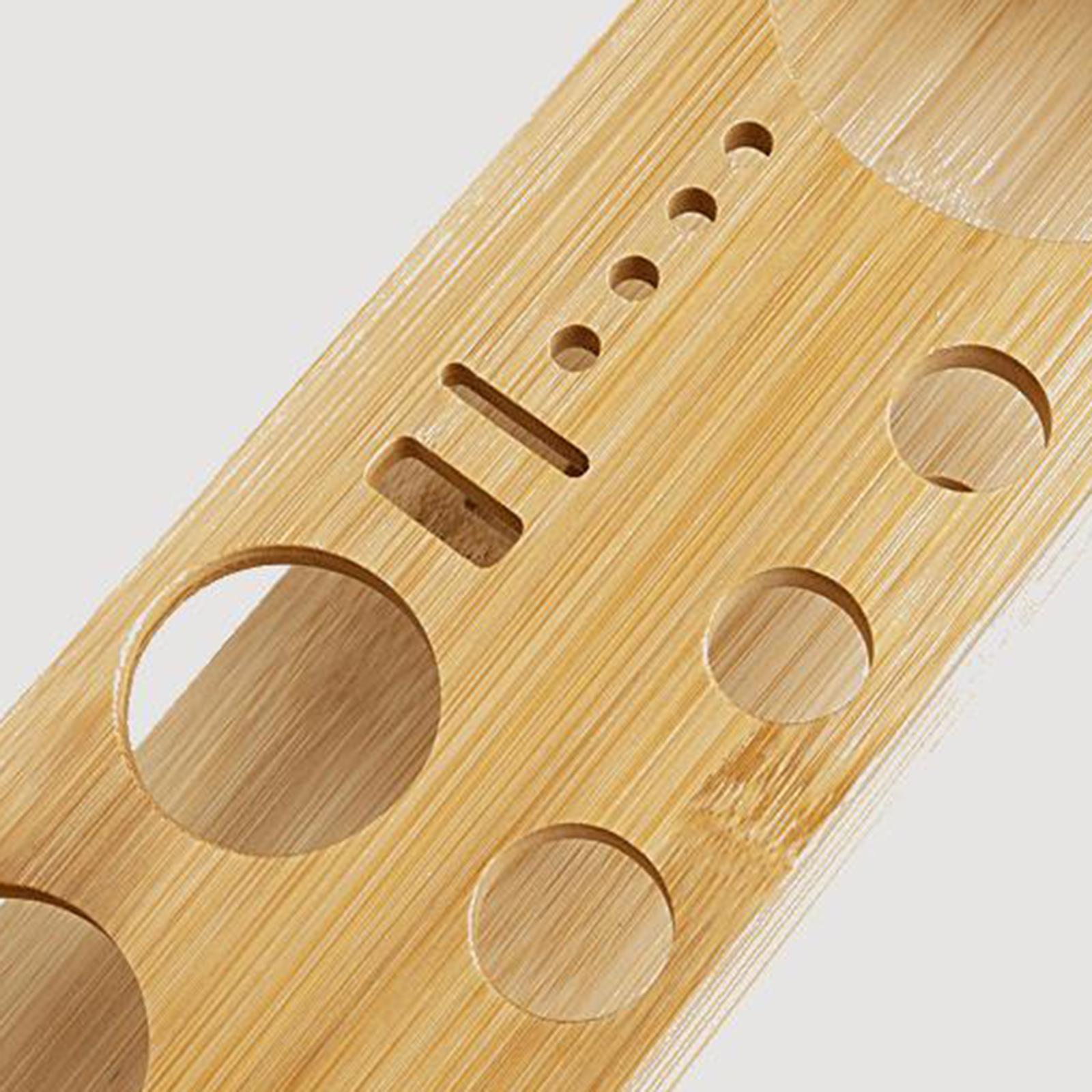 Cocktail Bartending Set Wooden Stand Bartender Kits Stand for Home Beginners