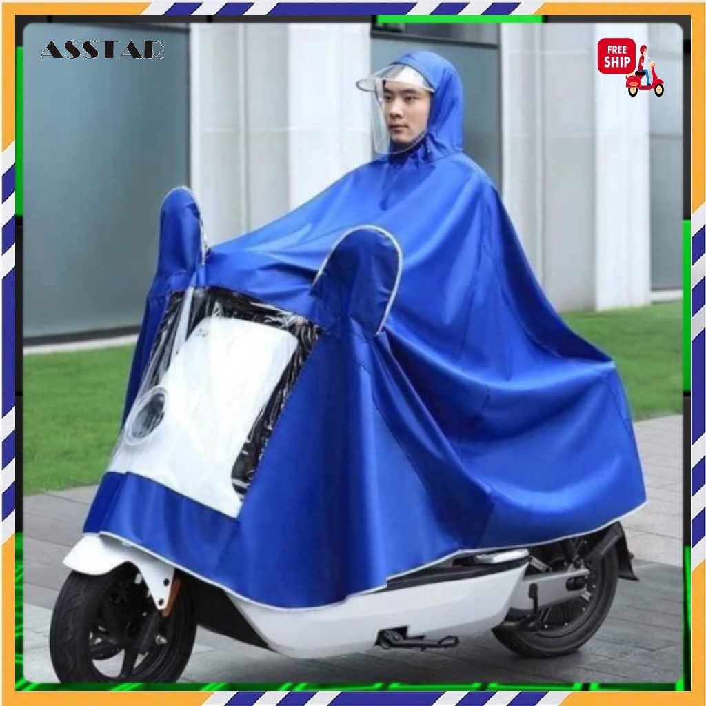 Áo Mưa 2 Đầu Phản Quang Việt Nam Cánh Dơi Chất Lượng Cao, Tà Dài - Hàng Chính Hãng