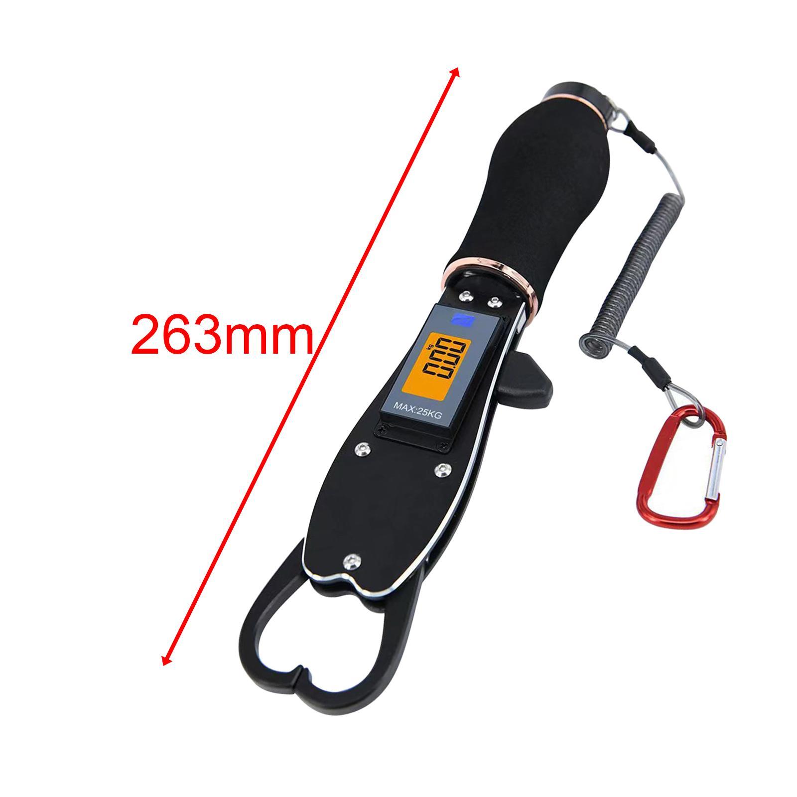Fish Lip Gripper Fish Lip Grabber with Scale Multifunctional Waterproof Portable Professional Saltwater Heavy Duty Fishing Scale Fish Holder