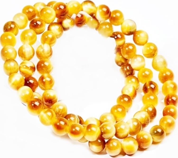 Vòng quấn đá opal mắt hổ vàng tự nhiên 5mm