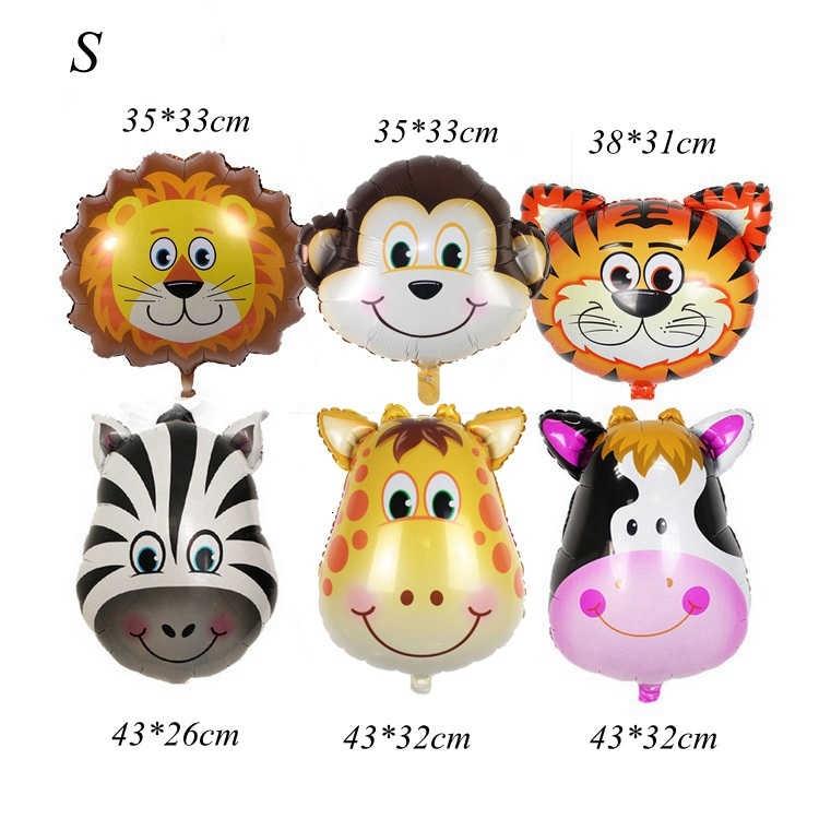 Dễ Thương Bong Bóng Nhôm Hình Đầu Động Vật